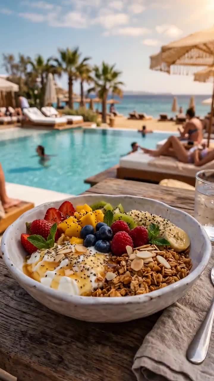 Vidéo de présentation produit granola créée par IA